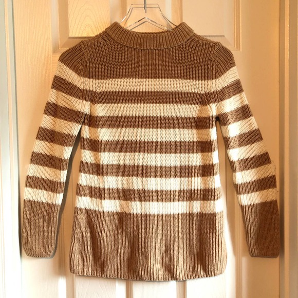 NWT Talbots Mockneck Shaker Stitch Stripe Sweater - Size  - Petite XS (0-2) - Picture 3 of 7
